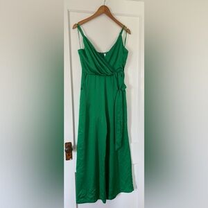 Baltic Born Satin Green Jumpsuit